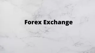 forex exchange