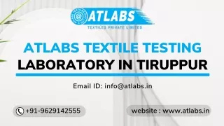 atlabs textile testing laboratory in tiruppur