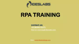 rpa training rpa training