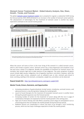 stomach cancer treatment market global industry