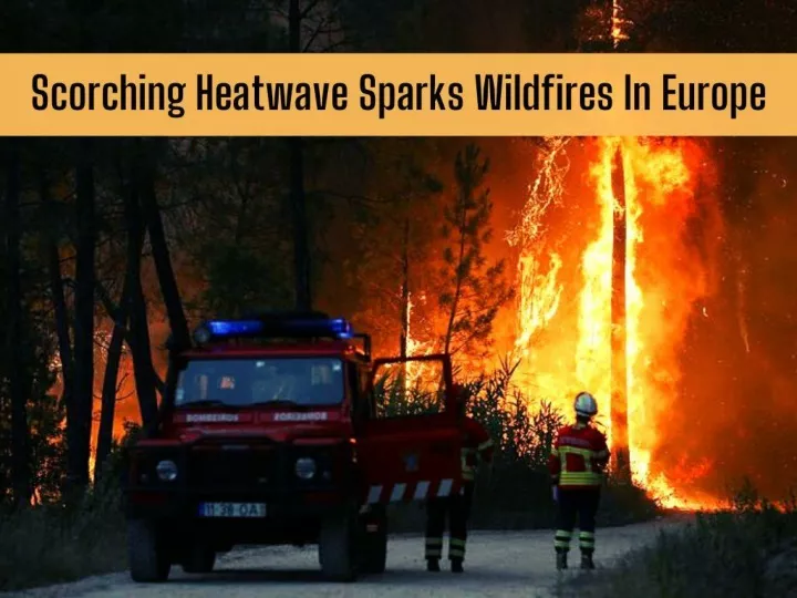 scorching heatwave sparks wildfires in europe