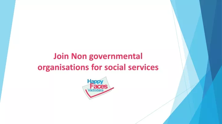 join non governmental organisations for social services