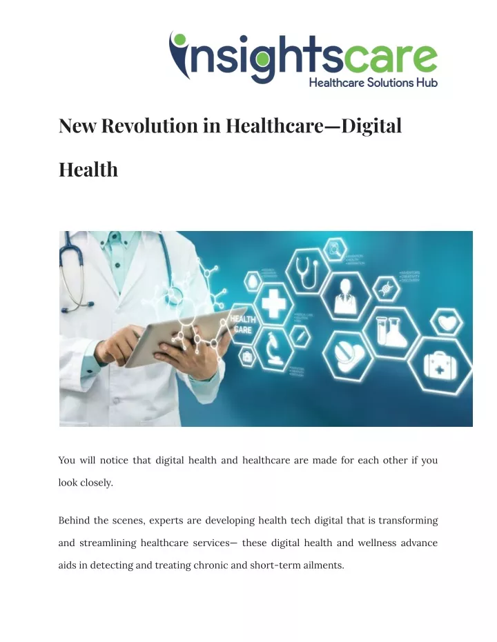 new revolution in healthcare digital