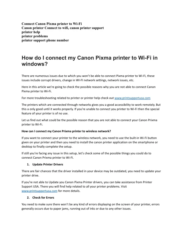 connect canon pixma printer to wi fi canon