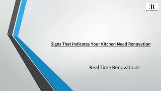 Signs That Indicates Your Kitchen Need Renovation