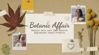 botanic affair botanic skin care 100 natural