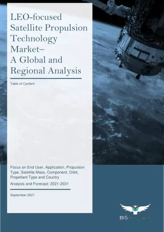 leo focused satellite propulsion technology