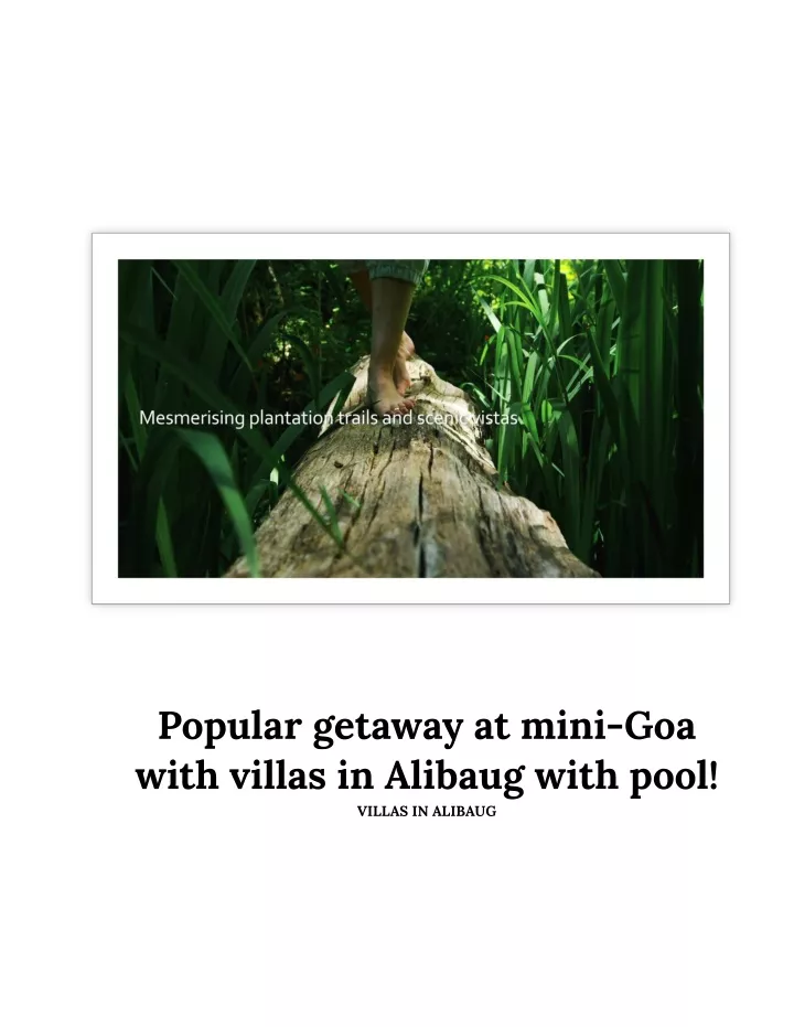 popular getaway at mini goa with villas
