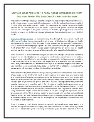 services what you need to know about