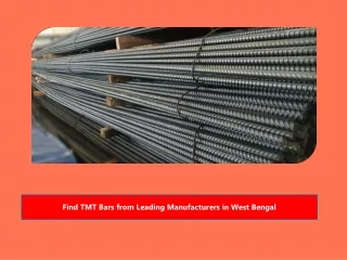 Find TMT Bars from Leading Manufacturers in West Bengal