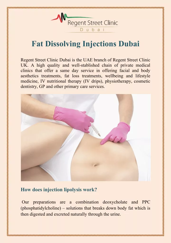 fat dissolving injections dubai