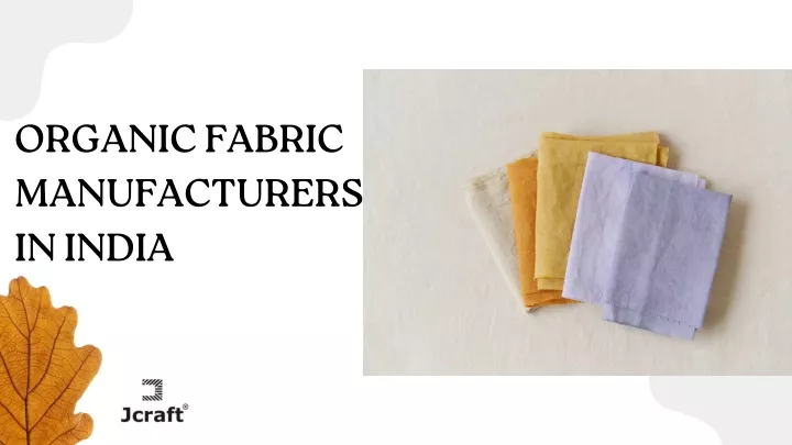 organic fabric manufacturers in india