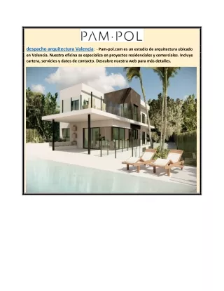 despacho arquitectura valencia  Pam-pol.com