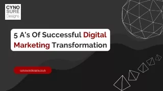 5 A's Of Successful Digital Marketing Transformation