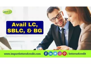 Avail LC, SBLC, & BG from European Banks