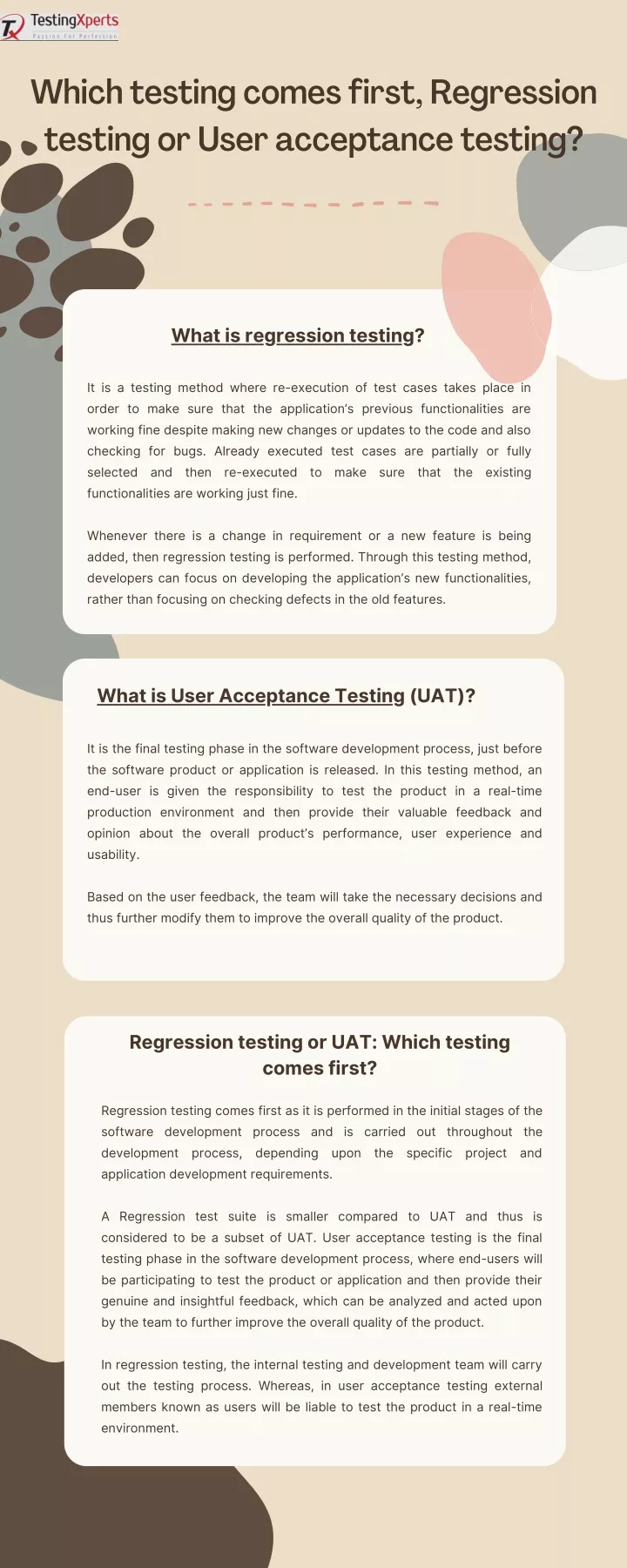 which testing comes first regression testing