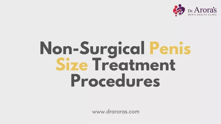non surgical penis size treatment procedures
