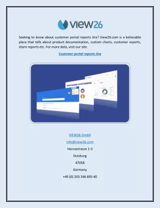 Seeking To Know About Customer Portal Reports Jira  View26.com