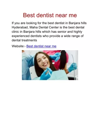 Best dentist near me