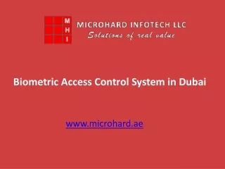 Biometric Access Control System in Dubai
