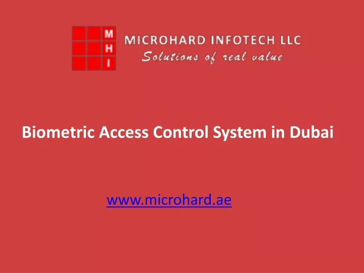 biometric access control system in dubai