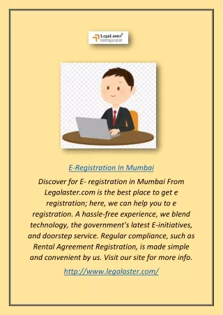 E-registration in Mumbai | Legalaster.com
