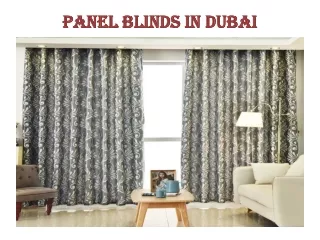 panel blinds in dubai