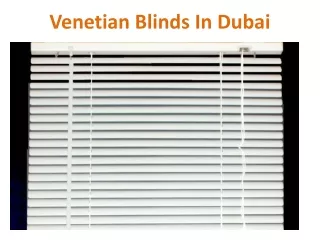 venetian blinds in dubai