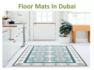 floor mats in dubai