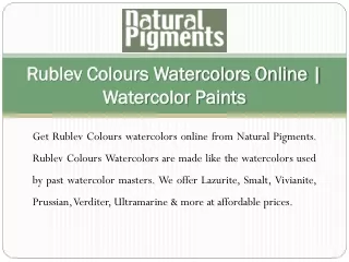 rublev colours watercolors online watercolor paints