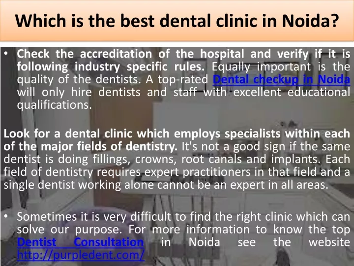 which is the best dental clinic in noida
