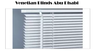 venetian blinds abu dhabi