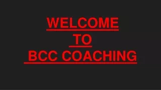welcome to bcc coaching