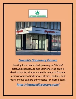 cannabis dispensary ottawa