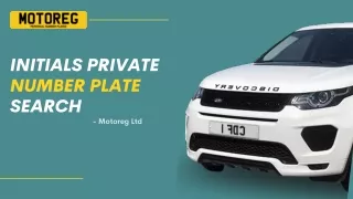 initials private number plate search