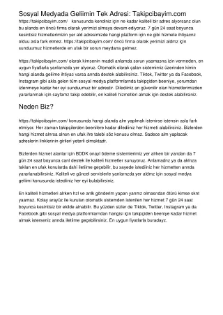sosyal medyada geliimin tek adresi takipcibayim