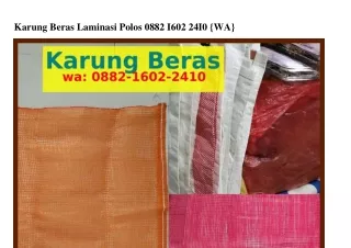 karung beras laminasi polos 0882 i602 24i0 wa