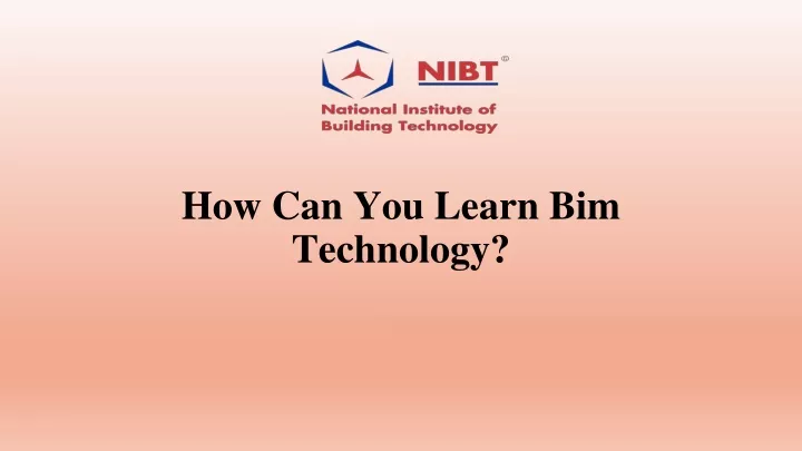 how can you learn bim technology