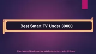 List of The Best Smart TV Under 30000 In India