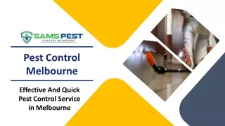SAMS Pest Control Melbourne