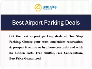 best airport parking deals