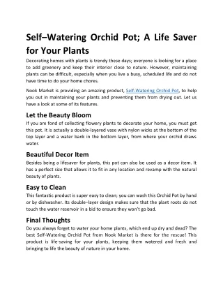 self watering orchid pot a life saver for your