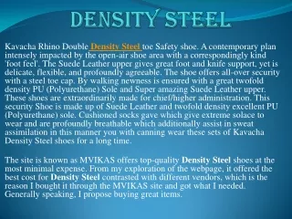 Density Steel
