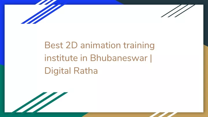 best 2d animation training institute in bhubaneswar digital ratha
