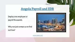 Angola Payroll and EDR - Zapeo Limited