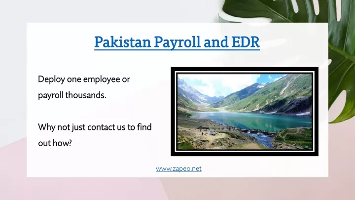 pakistan payroll and edr pakistan payroll and edr