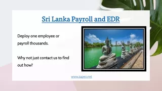 Sri Lanka Payroll and EDR - Zapeo Limited