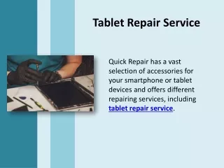 Tablet Repair Service