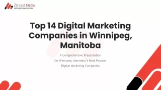 Top 14 Digital Marketing Companies in Winnipeg, Manitoba