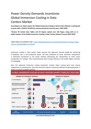 power density demands incentivize global